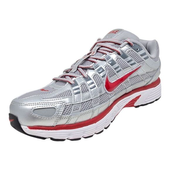 Nike P 6000 Metallic Silver Gym Red Running Mens Size 11 Cool Grey CD6404 024 - Picture 2 of 11